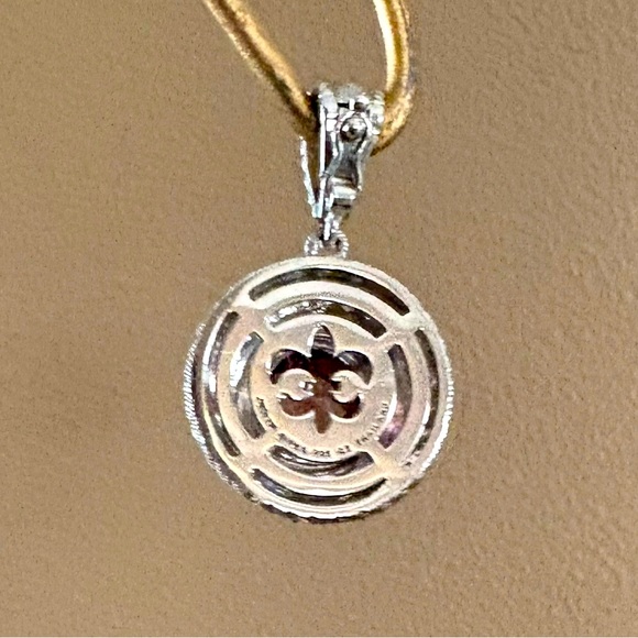 Judith Ripka, designer, 925 sterling silver pink tourmaline enhancer❣️ - Picture 3 of 6